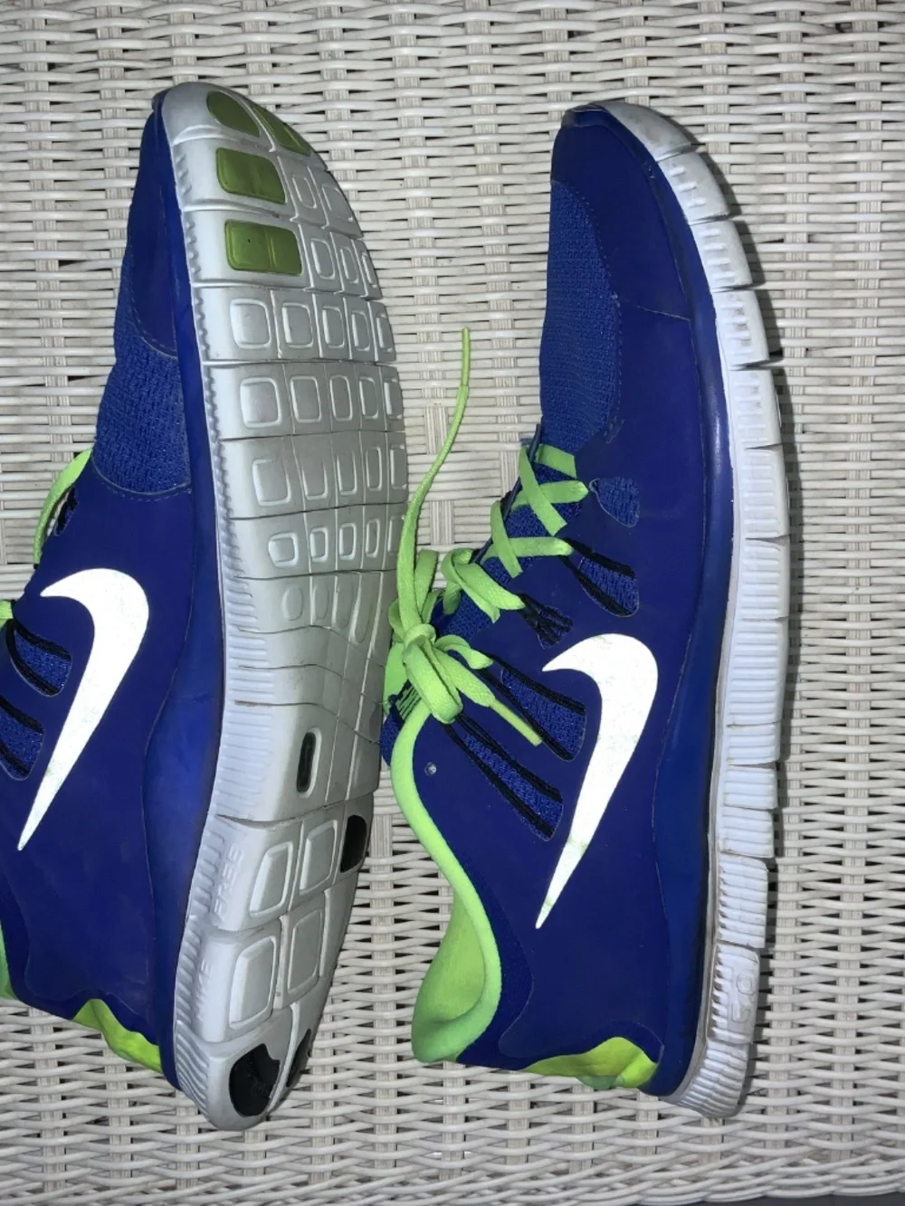 Nike Free 5.0 Running Shoes Size men’s 13 Hyper Blue Volt